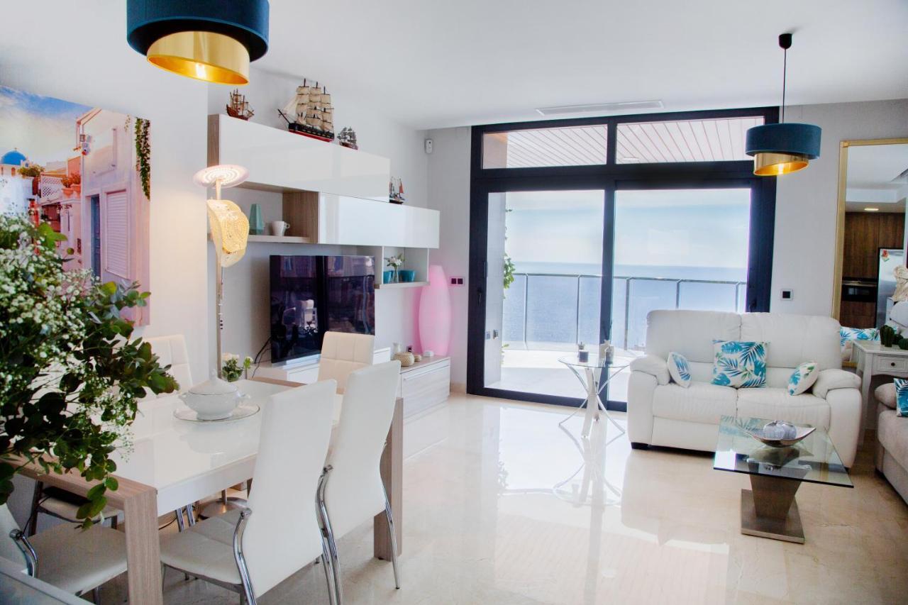 Sunset Waves Benidorm Julieta Vistas Al Mar Premium 200 Mt2 Con Jacuzzi En Terraza Apartment Bagian luar foto