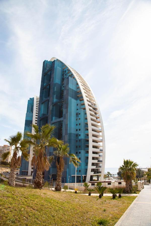 Sunset Waves Benidorm Julieta Vistas Al Mar Premium 200 Mt2 Con Jacuzzi En Terraza Apartment Bagian luar foto